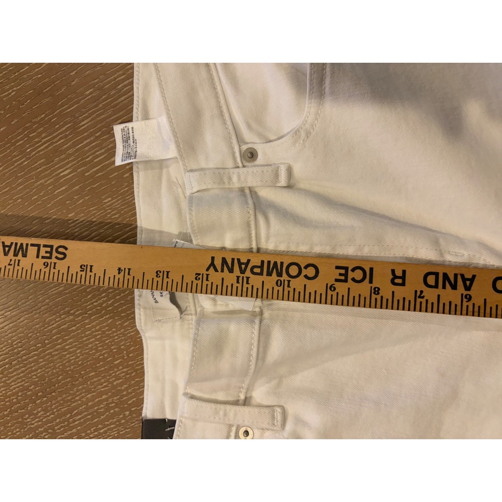 Banana Republic Vintage Stretch Skinny Jeans White Mid Rise Ankle 33/16 - Picture 3 of 8
